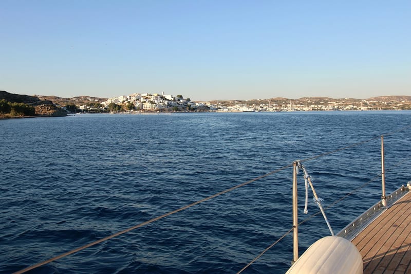 Adamas harbour on Milos